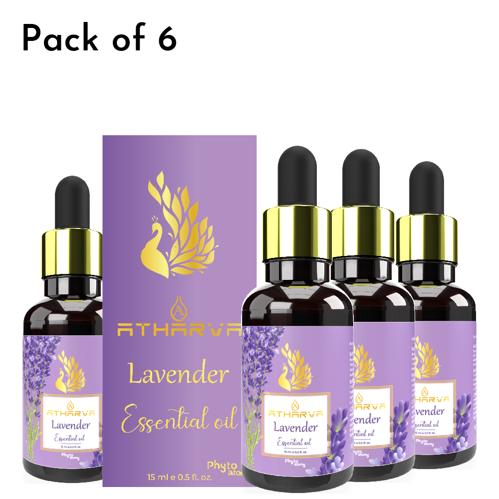Atharva Lavender Essential Oil (15ml) Pack Of 6